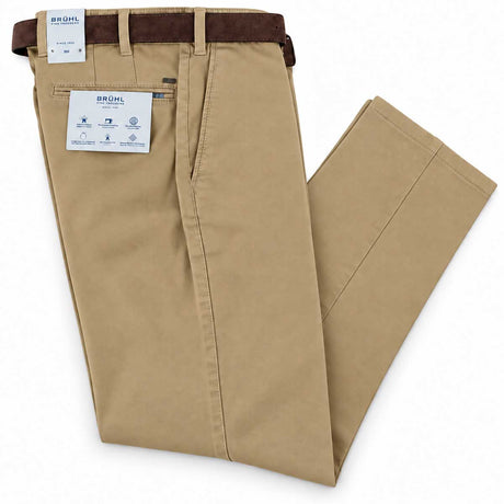 BRUHL Parma B Chinos - Pima Cotton - Dark Beige