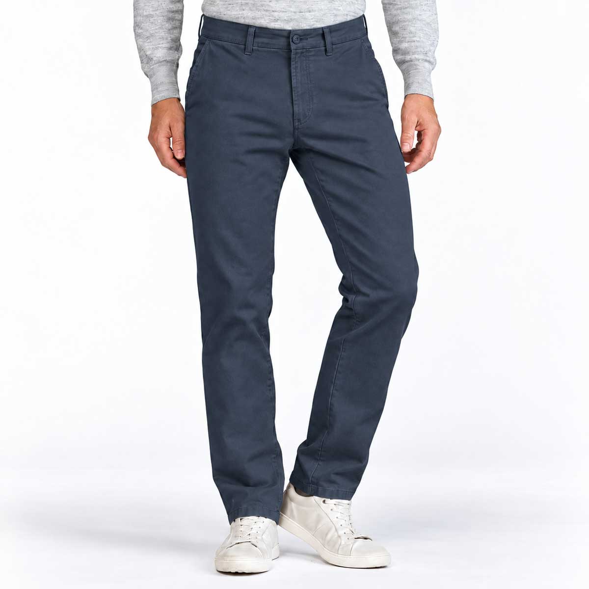 BRUHL Parma B Chinos - Pima Cotton - Marine Blue