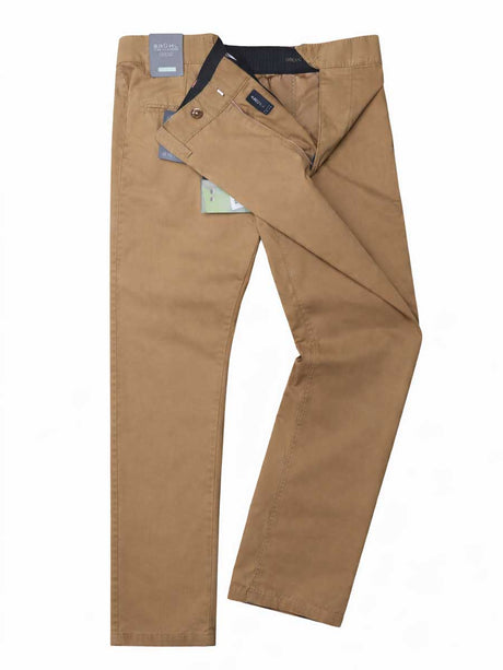 BRUHL Parma B Stretch Cotton Chino - Men's - Beige