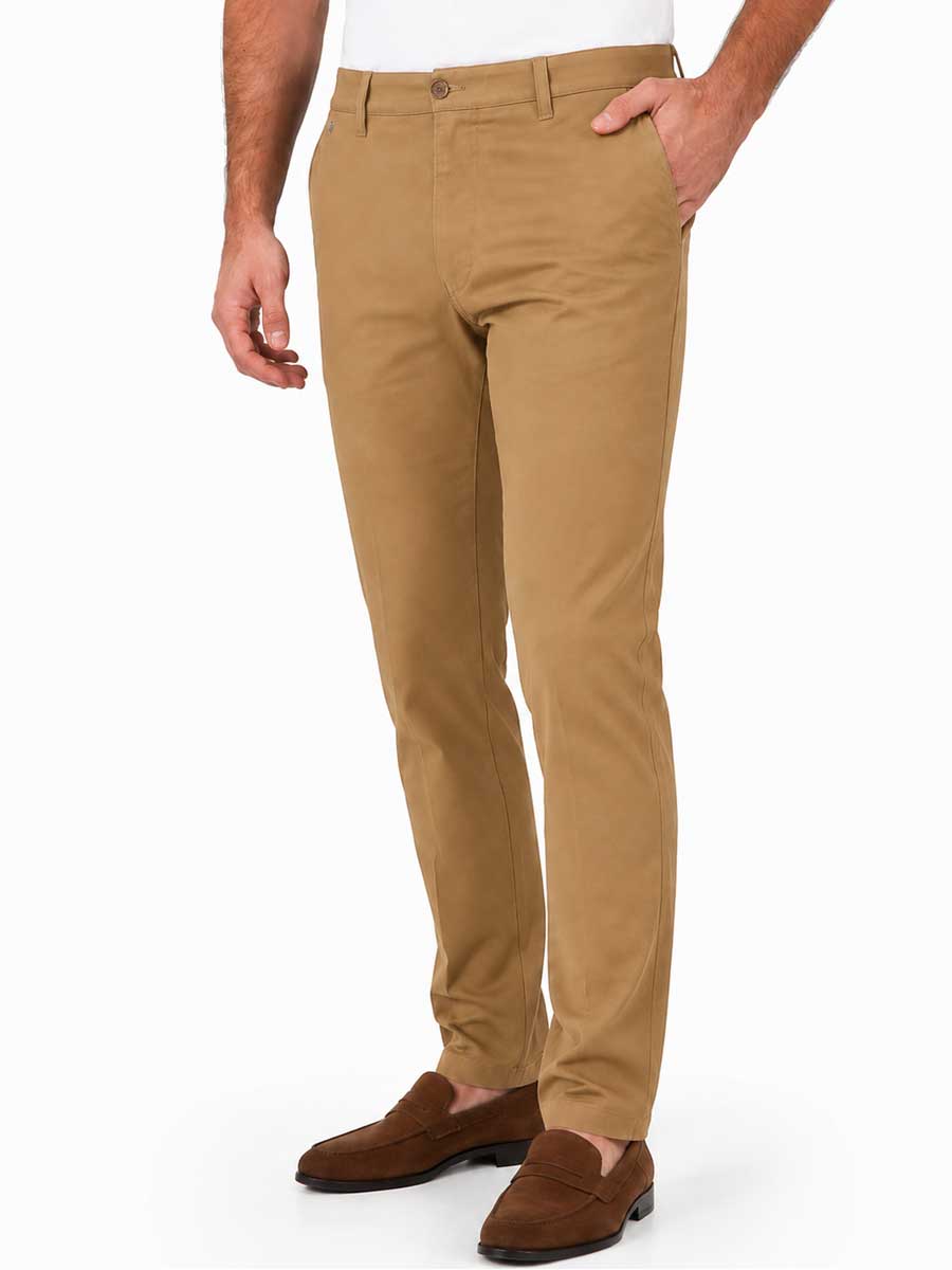 BRUHL Parma B Stretch Cotton Chino - Men's - Beige