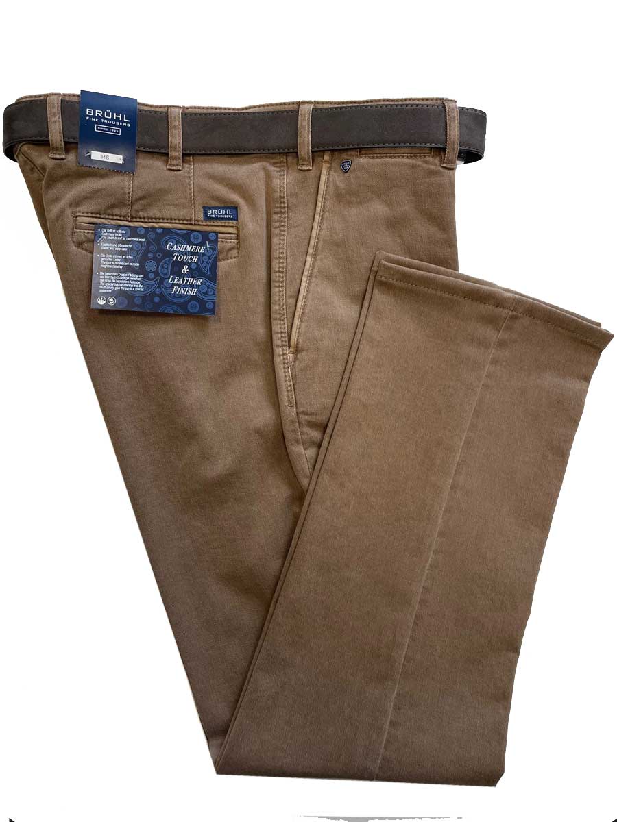 BRUHL Venice B Chinos - Men's Cashmere Touch - Putty