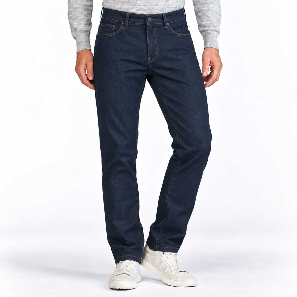 BRUHL York DO 5 Pocket Denim Chinos - Dark Blue Stone