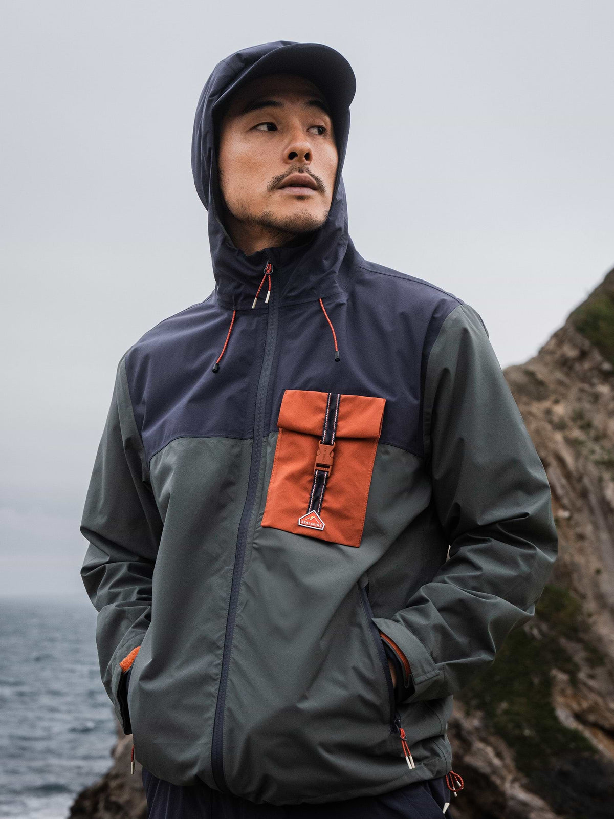 SEALSKINZ Burlingham Waterproof Packable Jacket - product view 3