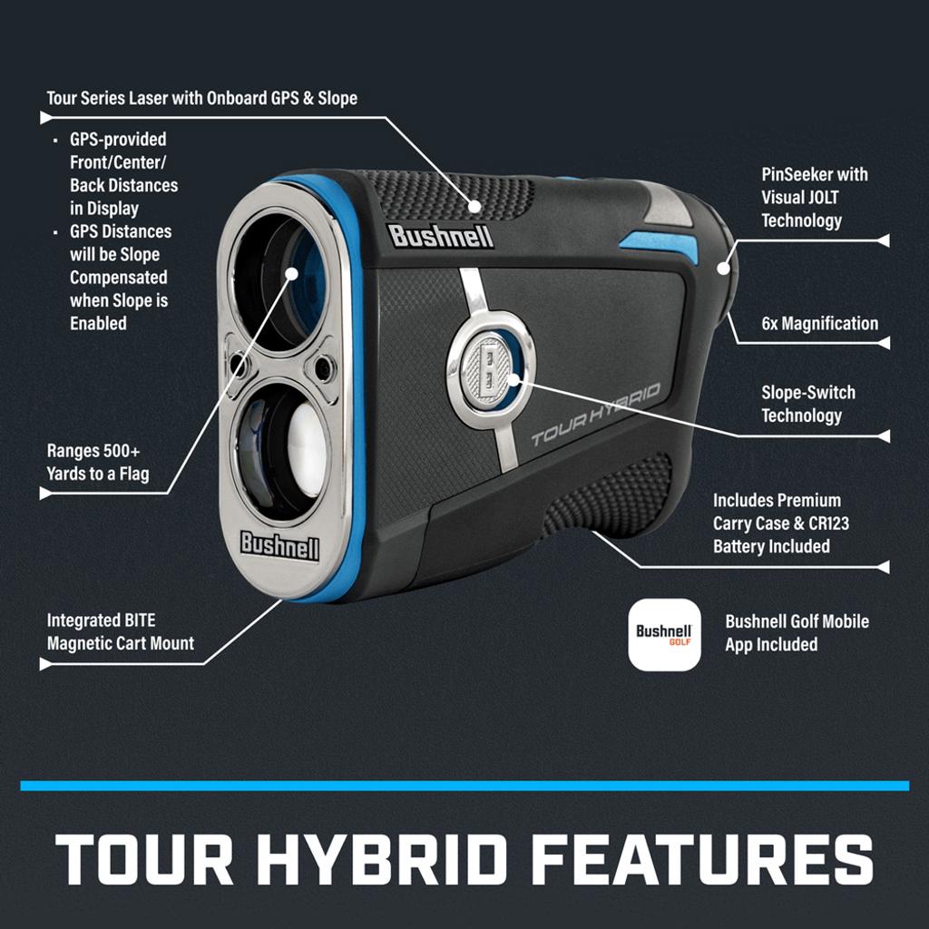 BUSHNELL Tour Hybrid Golf Laser Rangefinder