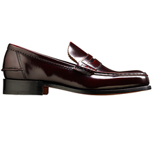 Load image into Gallery viewer, 40% OFF BARKER Caruso Shoes - Mens Loafers - Burgundy Hi-Shine - Size: UK 10.5
