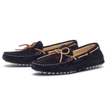 Load image into Gallery viewer, CHATHAM Aria Suede Driving Moccasins - Women&#39;s - Navy
