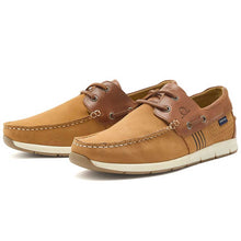 Load image into Gallery viewer, CHATHAM Brixham Leather &amp; Nubuck Boat Shoes - Men&#39;s - Tan

