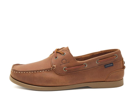 CHATHAM Galley II Leather Boat Shoes - Men's - Dark Tan