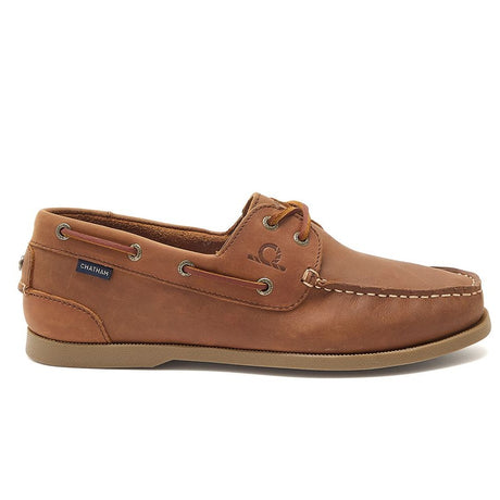 CHATHAM Galley II Leather Boat Shoes - Men's - Dark Tan