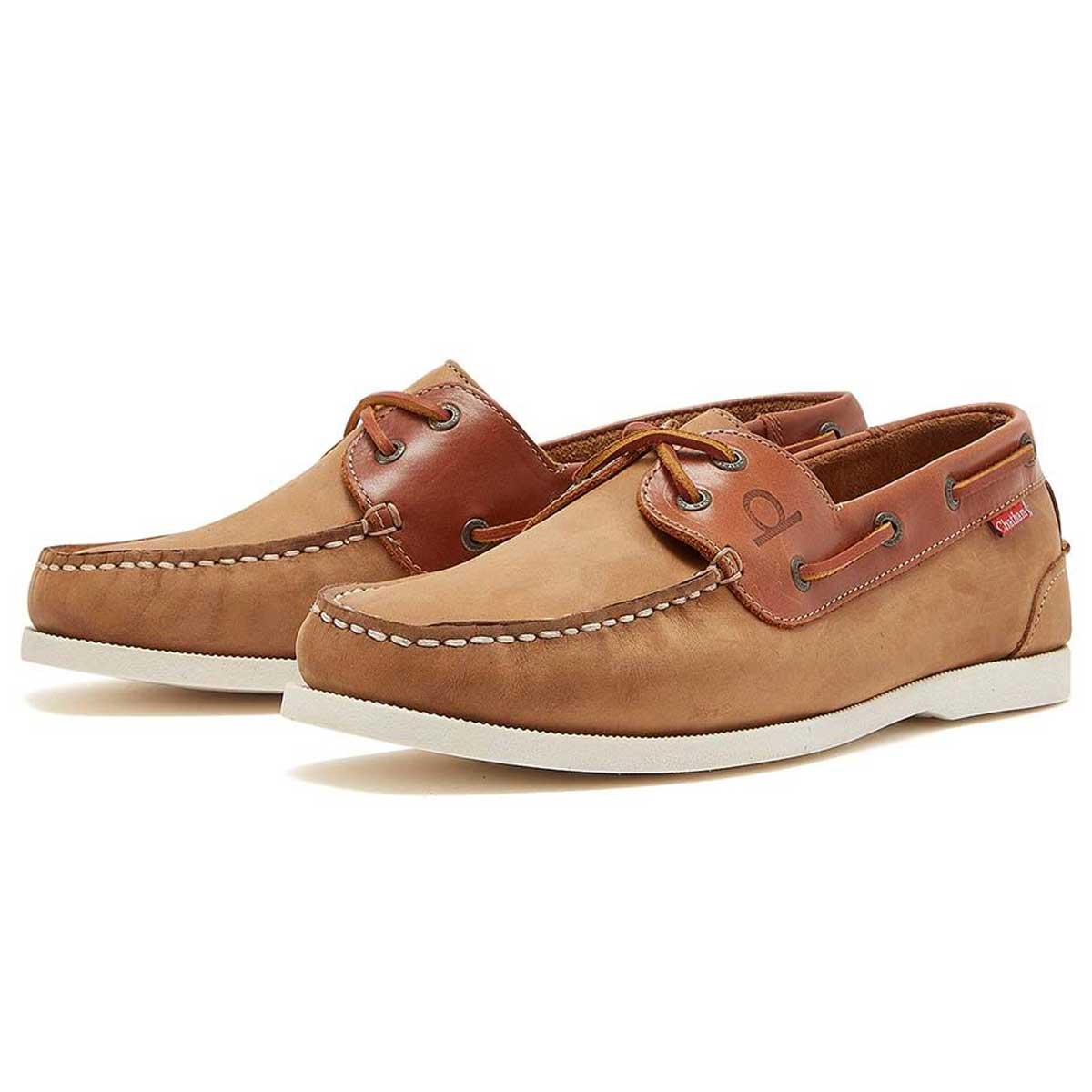 CHATHAM Galley II Leather Boat Shoes - Men's - Tan