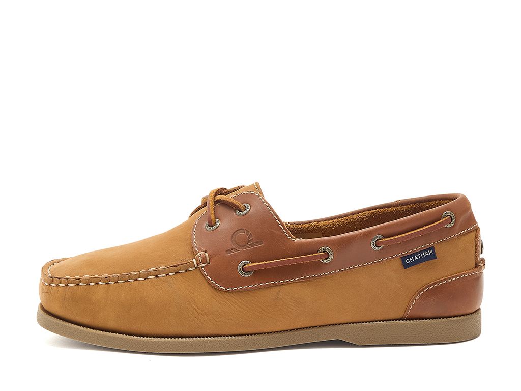 CHATHAM Galley II Leather Boat Shoes - Men's - Tan