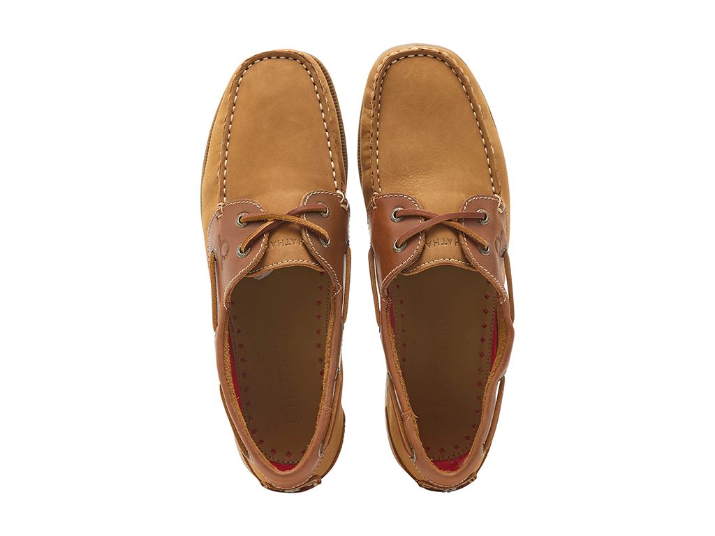 CHATHAM Galley II Leather Boat Shoes - Men's - Tan