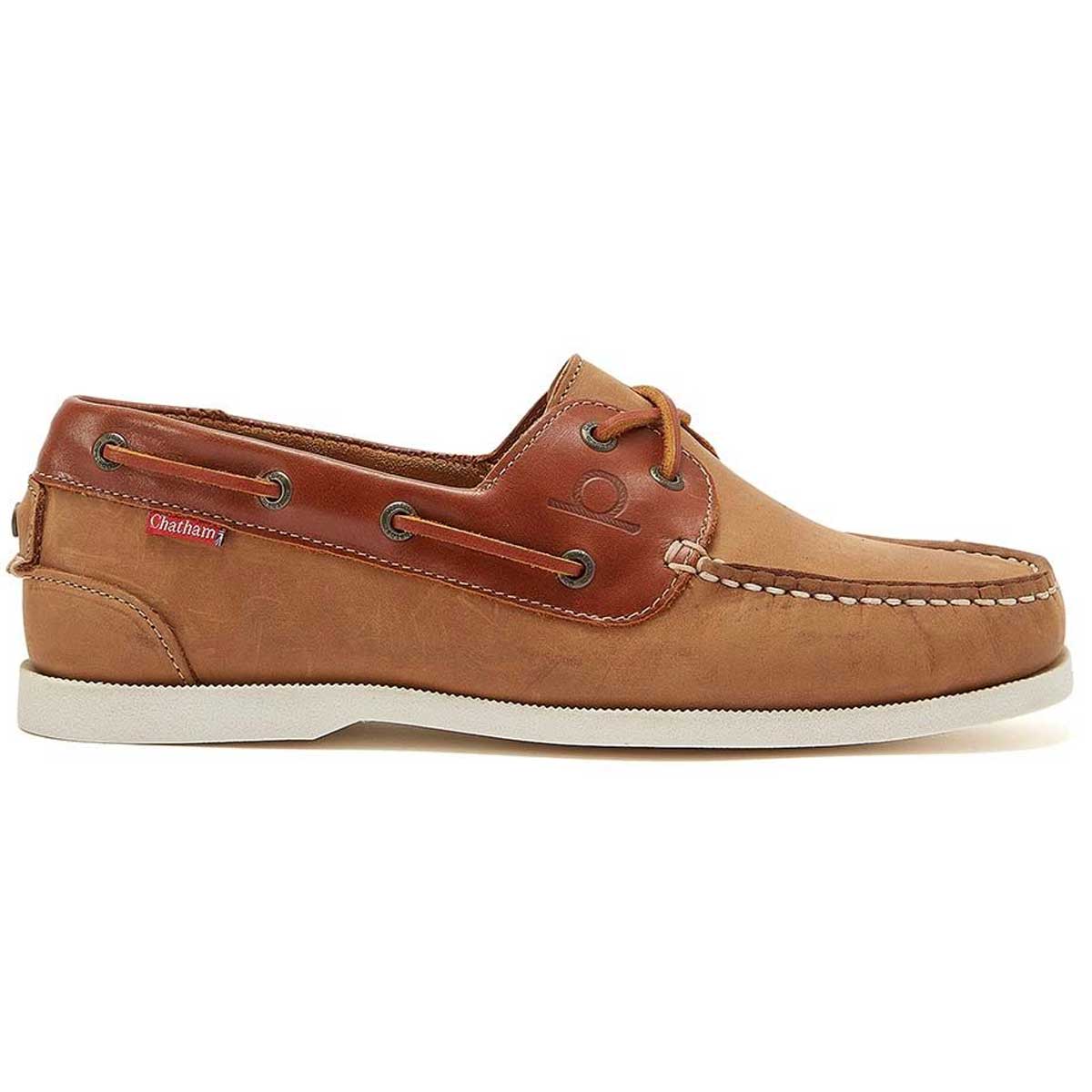 CHATHAM Galley II Leather Boat Shoes - Men's - Tan