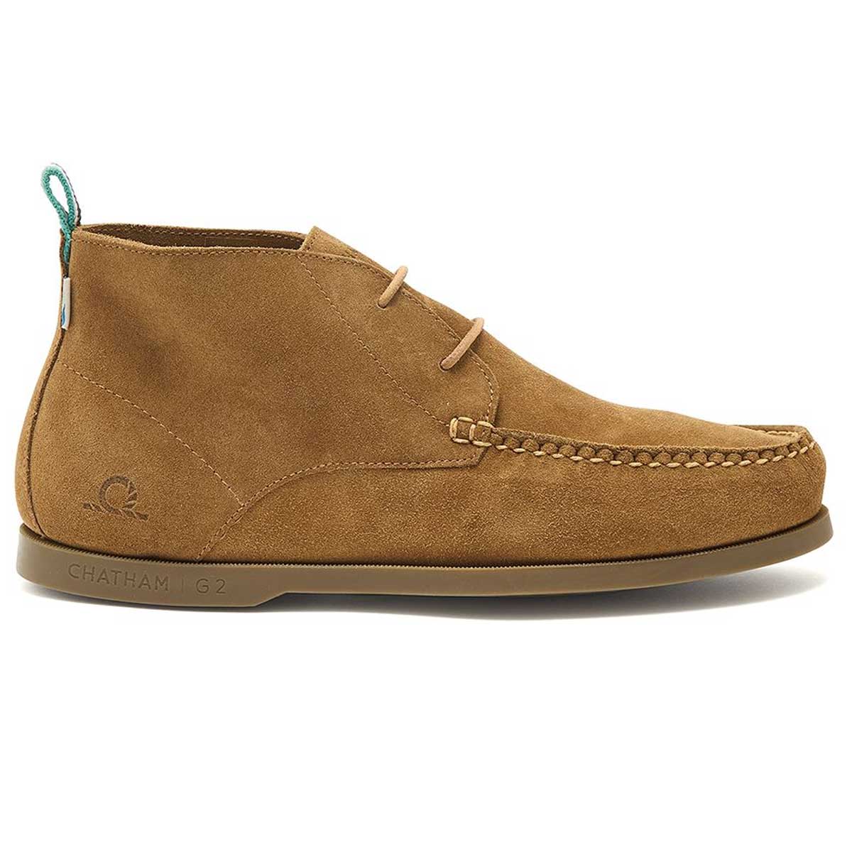 CHATHAM Ives Repello Suede G2 Boat Chukka Boots - Men's - Tan