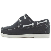 Load image into Gallery viewer, CHATHAM Kids Henry Nubuck Deck Shoes - Navy
