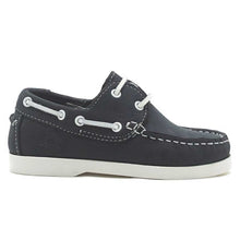 Load image into Gallery viewer, CHATHAM Kids Henry Nubuck Deck Shoes - Navy
