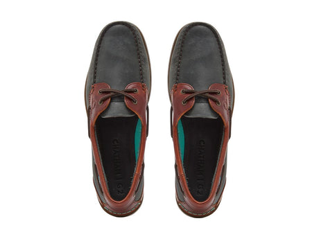 CHATHAM Ladies Bermuda G2 Leather Boat Shoes - Navy/Seahorse
