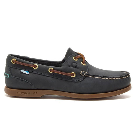 CHATHAM Ladies Deck II G2 Leather Boat Shoes - Blue