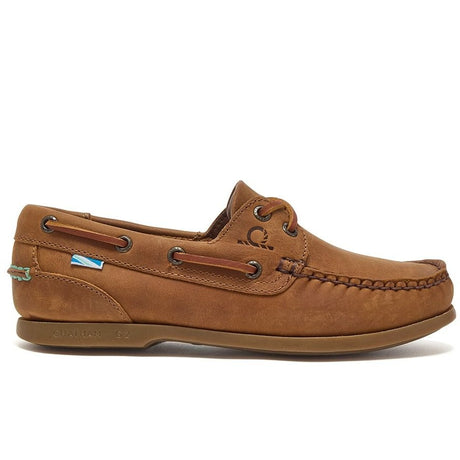CHATHAM Mens Deck II G2 Leather Boat Shoes - Walnut