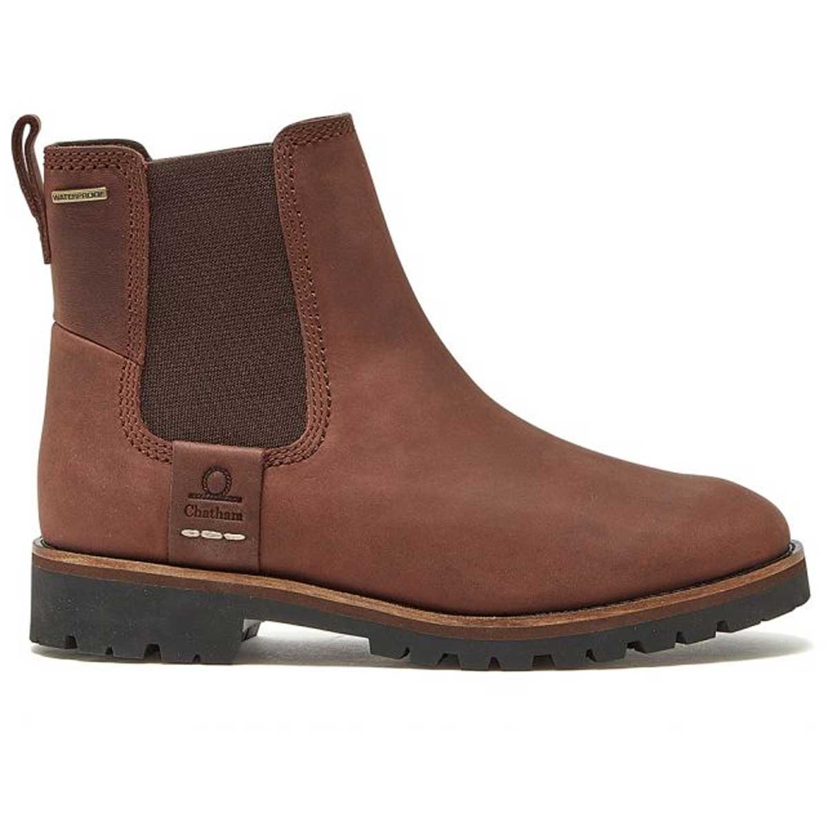 50% OFF - CHATHAM Ladies Olympia Chelsea Boots - Chocolate - Size: UK 8 (EU 41)