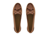 CHATHAM Ladies Pulau Leather Boat Shoes - Dark Tan