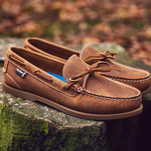 Load image into Gallery viewer, CHATHAM Mens Saunton G2 Slip-On Deck Shoes - Walnut
