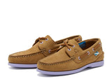 CHATHAM Pippa II G2 Leather Boat Shoes - Women's - Tan/Lavender
