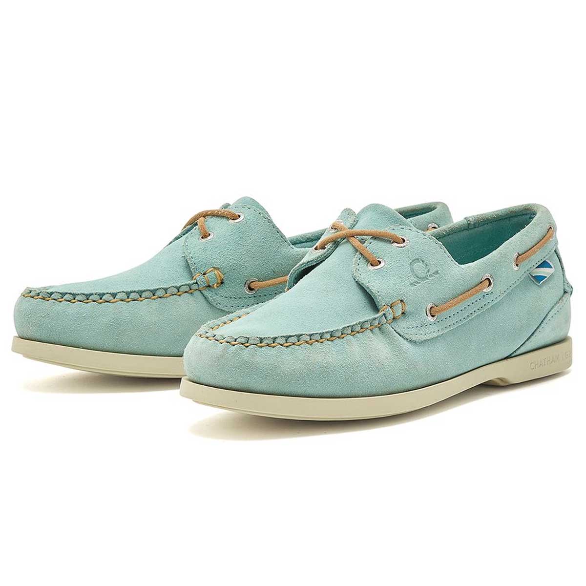 CHATHAM Pippa II G2 Repello Boat Shoes - Women's - Pale Jade Suede