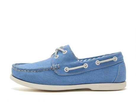 CHATHAM x JOULES Jetty Canvas Boat Shoes - Women's - Blue