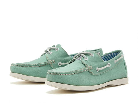 CHATHAM x JOULES Jetty Canvas Boat Shoes - Women's - Green