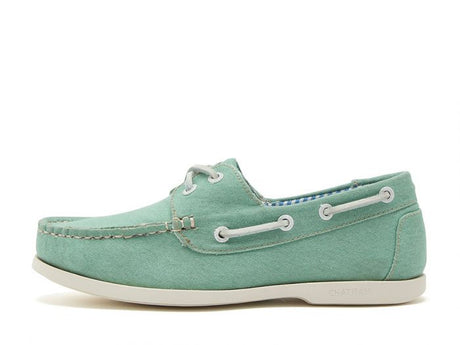 CHATHAM x JOULES Jetty Canvas Boat Shoes - Women's - Green