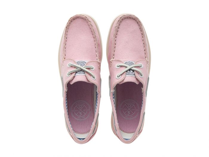 CHATHAM x JOULES Jetty Canvas Boat Shoes - Women's - Pink