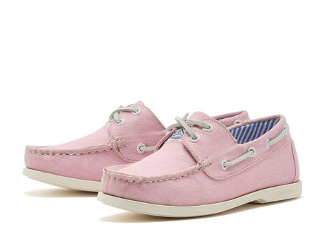 CHATHAM x JOULES Jetty Canvas Boat Shoes - Women's - Pink