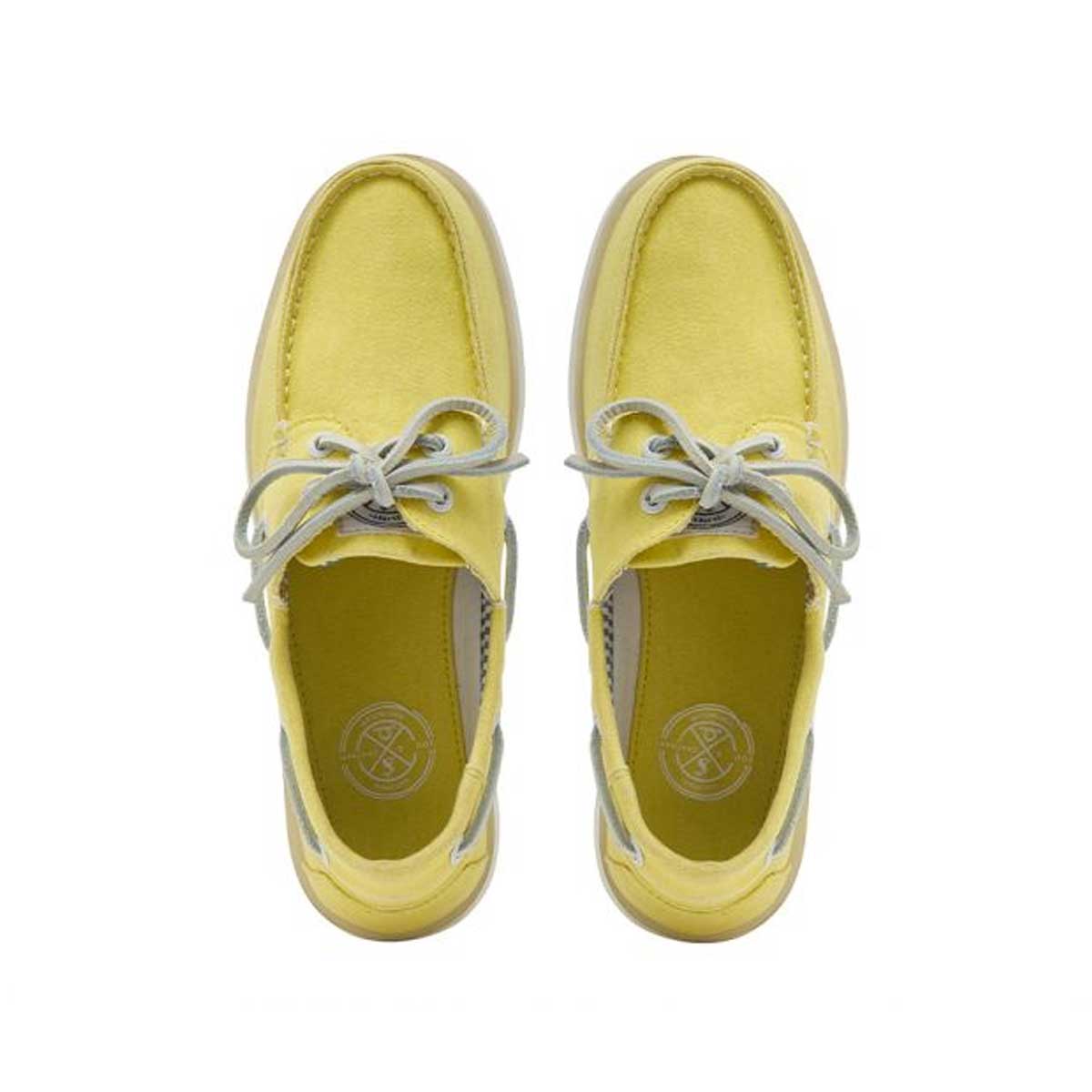 CHATHAM x JOULES Jetty Canvas Boat Shoes - Women's - Yellow