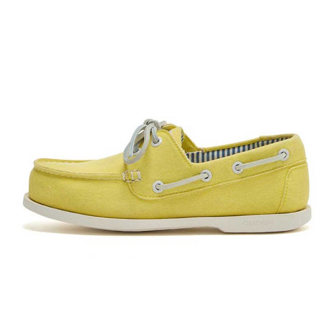 CHATHAM x JOULES Jetty Canvas Boat Shoes - Women's - Yellow