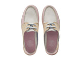 CHATHAM x JOULES Mariner Canvas Slip-On Deck Shoes - Ladies - Pink / White