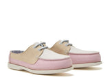 CHATHAM x JOULES Mariner Canvas Slip-On Deck Shoes - Ladies - Pink / White
