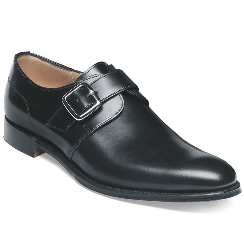 Cheaney - Moorgate Single Buckle Monk Shoes - Black Calf