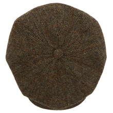 Load image into Gallery viewer, CHRISTYS&#39; 8 Piece Baker Boy Melton Wool Flat Cap - Harris Tweed C001
