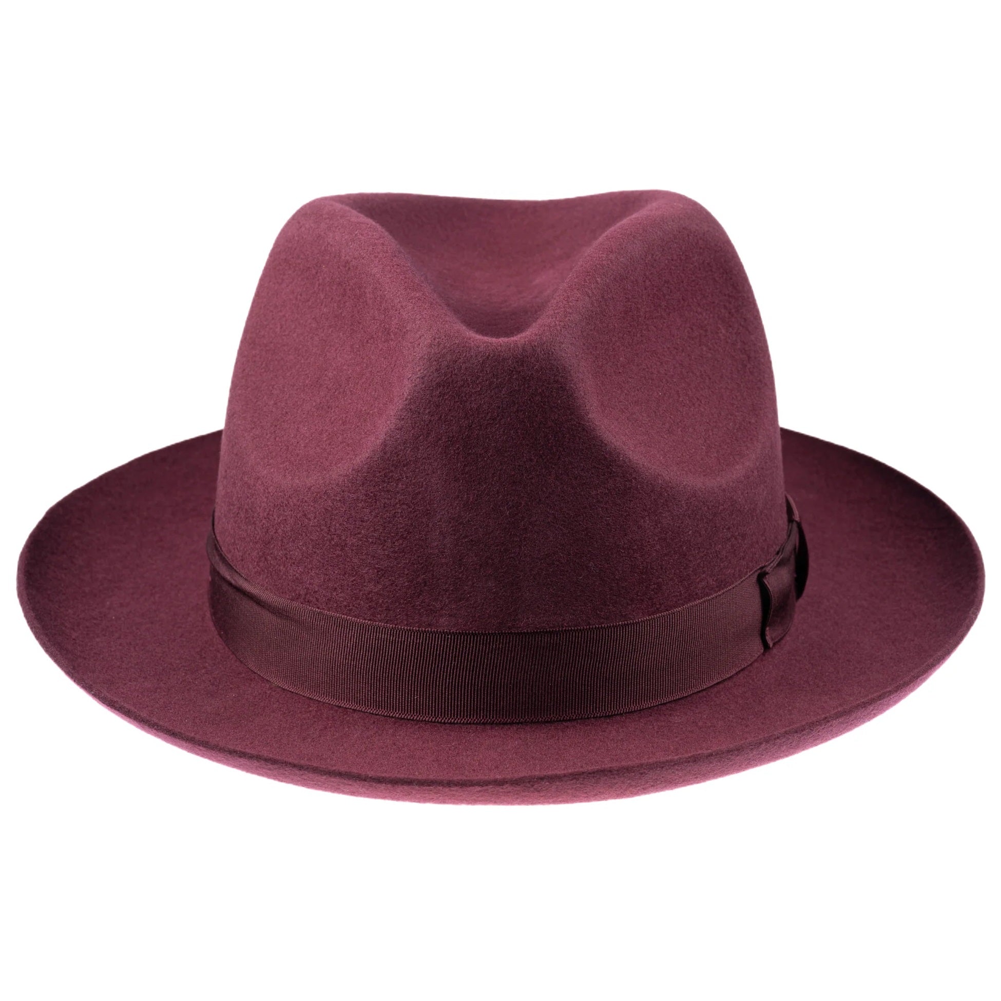 CHRISTYS' Chepstow Wool Felt Fedora Hat - Maroon