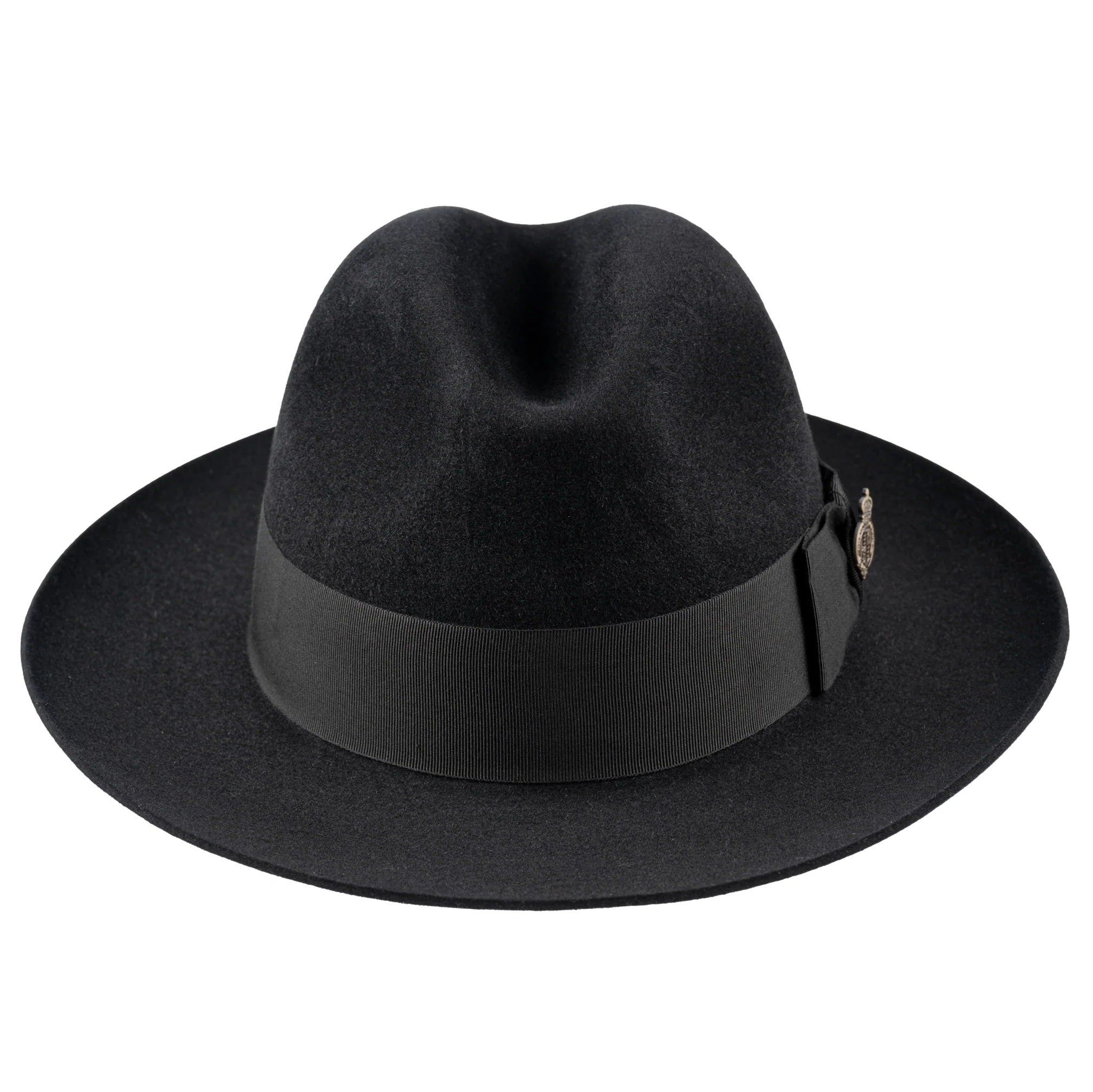 CHRISTYS' Classic Fur Felt Fedora Hat - Black