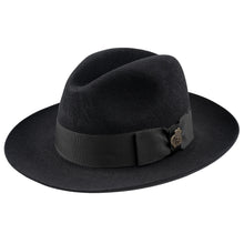 Load image into Gallery viewer, CHRISTYS&#39; Classic Fur Felt Fedora Hat - Black
