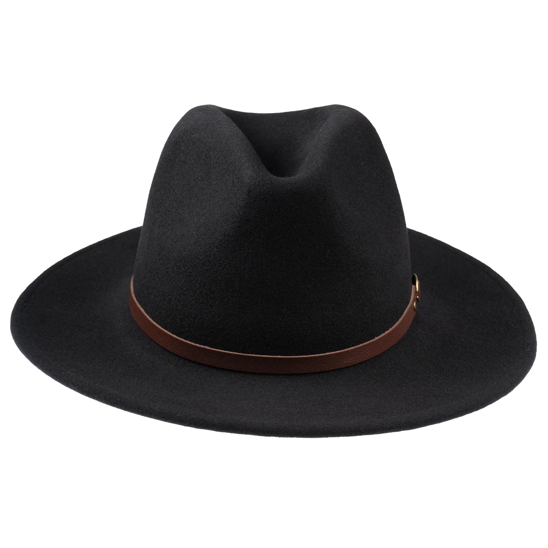 CHRISTYS' Crushable Wool Felt Safari Hat - Black