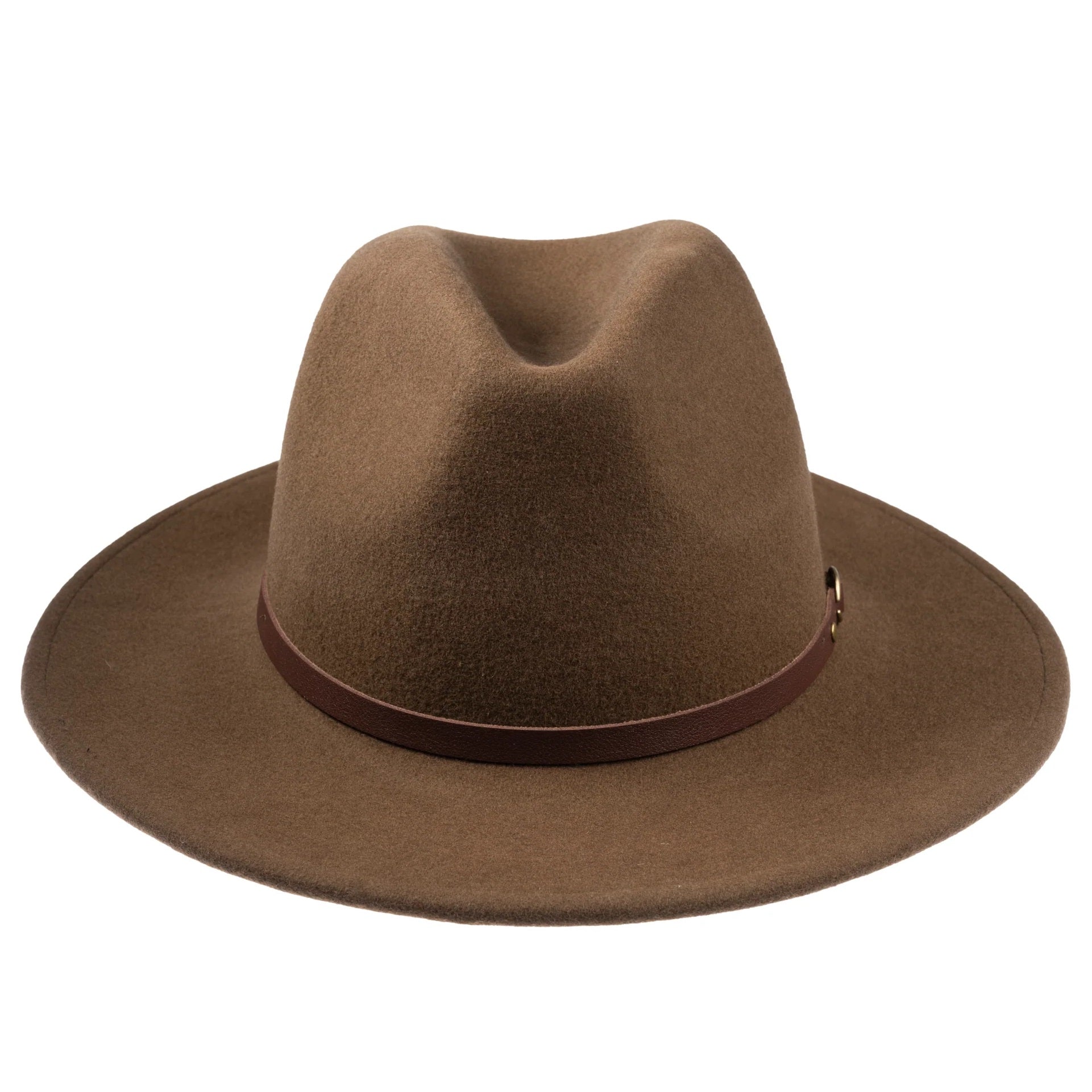 CHRISTYS' Crushable Wool Felt Safari Hat - Brown