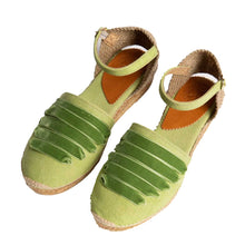 Load image into Gallery viewer, Penelope Chilvers Low Valenciana Dali Espadrille - Women&#39;s - Green

