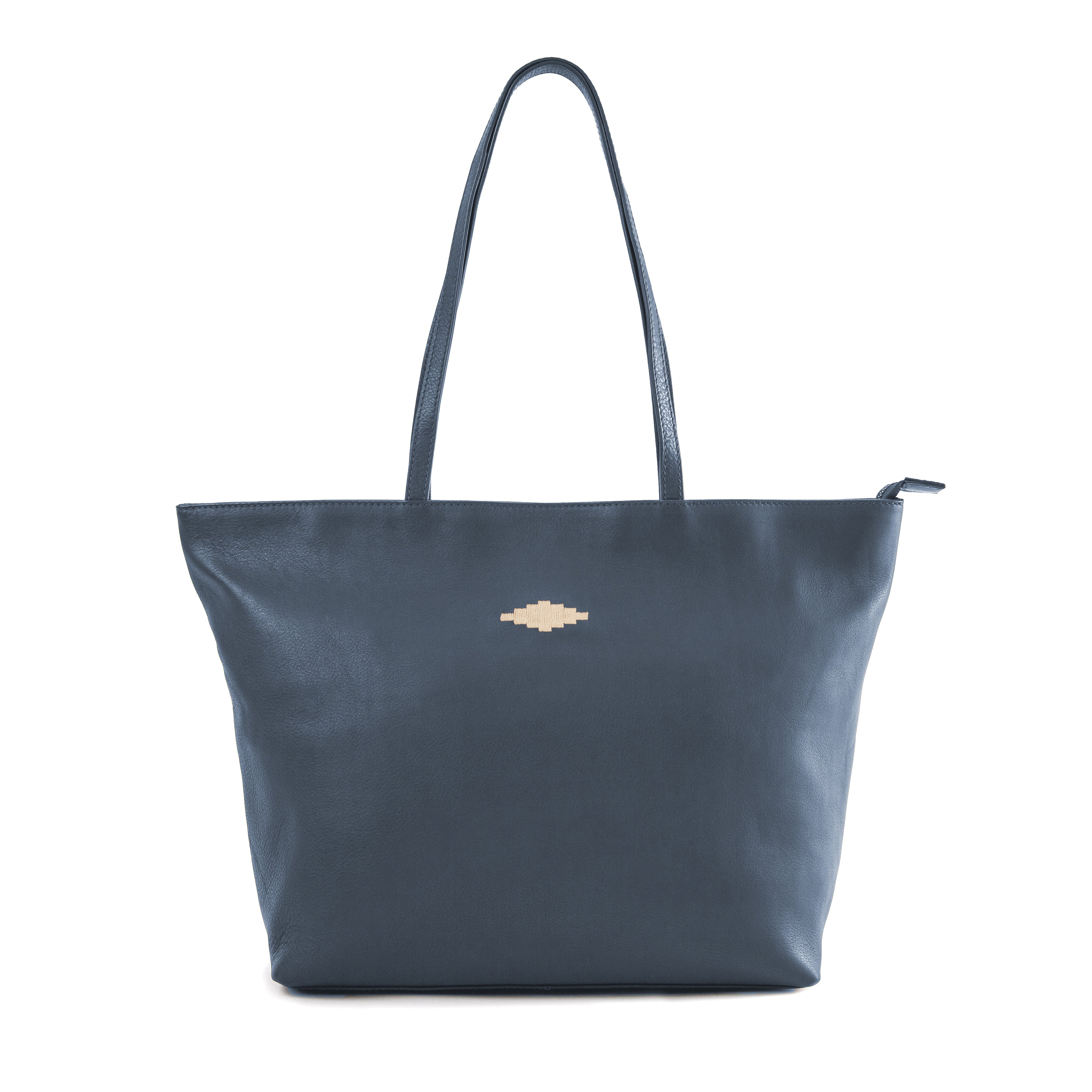 Pampeano - Trapecio Tote Bag - Navy Leather