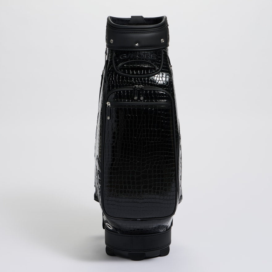 G/FORE Limited Release Croc-Embossed Leather Tour Bag – Onyx