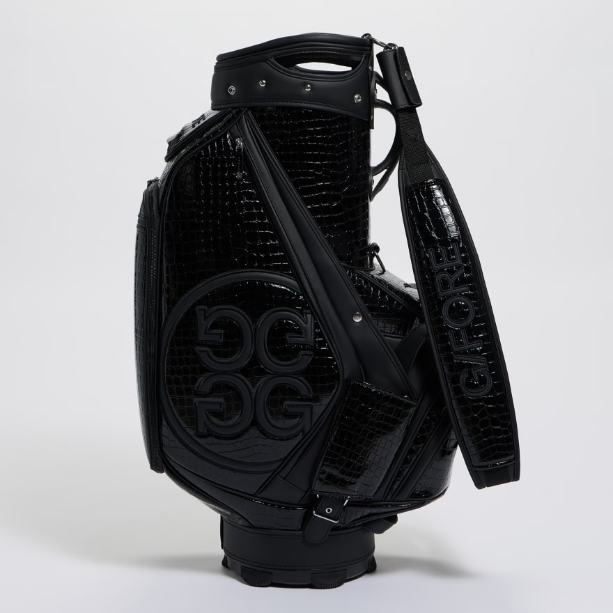 G/FORE Limited Release Croc-Embossed Leather Tour Bag – Onyx – Image 5