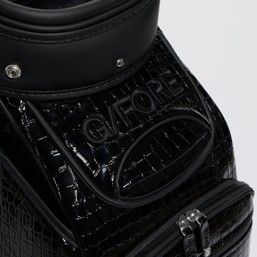 G/FORE Limited Release Croc-Embossed Leather Tour Bag – Onyx – Image 6