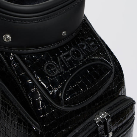G/FORE Limited Release Croc-Embossed Leather Tour Bag – Onyx – Image 6
